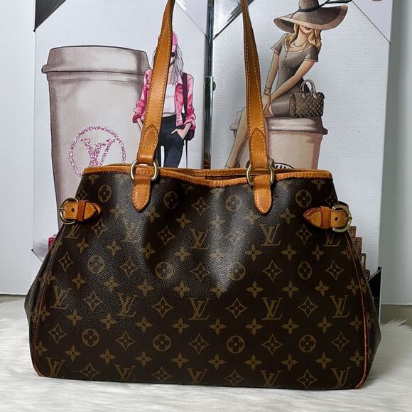 AUTHENTIC LOUIS VUITTON BATIGNOLLES HORIZONTAL TOTE BAG MONOGRAM CA0066 - Picture 1 of 14